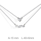 GARGANTILLA PLATA DOBLE MAMA CORAZON