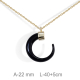 GARGANTILLA PLATA B.ORO CIRCULO ZEN