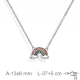 GARGANTILLA PLATA ARCOIRIS