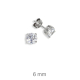 PENDIENTES PLATA GARRA ZTA 6 mm PRESION