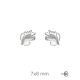 PENDIENTES PLATA UNICORNIO ZTA PRESION