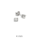 PENDIENTES PLATA GARRA ZTA 4 mm PRESION