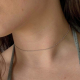 CHOKER PLATA L- 33+6CM
