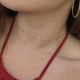 CHOKER PLATA B.ORO L- 33+6CM
