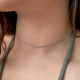 CHOKER PLATA L- 33+6CM