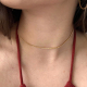 CHOKER PLATA B.ORO L- 33+6CM
