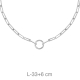 CHOKER PLATA CADENA L-33+6CM