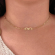 GARGANTILLA PLATA B.ORO CADENA INFINITO 38+5 CM