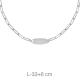CHOKER PLATA CADENA PLACA