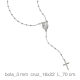 ROSARIO PLATA BOLA 3MM
