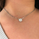 GARGANTILLA PLATA CADENA ANGELITO 38+5CM