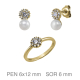 JUEGO PLATA B.ORO+e COMUNION PERLA SHELL PRESION