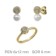 JUEGO PLATA B.ORO+e COMUNION PERLA SHELL PRESION