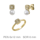 JUEGO PLATA B.ORO+e COMUNION PERLA SHELL PRESION