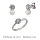 JUEGO PLATA COMUNION PERLA SHELL PRESION