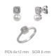 JUEGO PLATA COMUNION PERLA SHELL PRESION