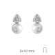 PENDIENTES PLATA TU-YO PERLA 9mm ZTA OMEGA