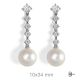 PENDIENTES PLATA PERLA SHELL CIRCONITAS