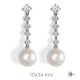 PENDIENTES PLATA PERLA Y CIRCONITAS