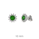 PENDIENTE PLATA VERDE PRESION