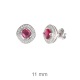 PENDIENTES PLATA ROJO ZTAS PRESION