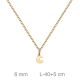 GARGANTILLA PLATA B.ORO LUNA 40+5CM