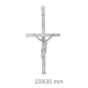 CRUZ PLATA COMUNION CRISTO