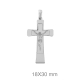 CRUZ PLATA COMUNION CRISTO