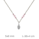 GARGANTILLA PLATA COMUNION VIRGEN BOLITAS ROSAS