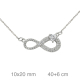 GARGANTILLA PLATA INFINITO ZTAS CORAZON