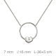 GARGANTILLA PLATA CIRCULO CORAZON