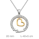 GARGANTILLA PLATA BICOLOR MAMA CORAZON ZTAS