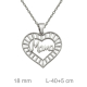 GARGANTILLA PLATA MAMA CORAZON CALADA