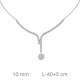 GARGANTILLA PLATA RIVIERE ROSETON