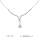 GARGANTILLA PLATA RIVIERE ROSETON