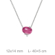 GARGANTILLA PLATA ROJO