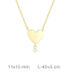 GARGANTILLA PLATA B.ORO+e CORAZON ZTA