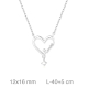 GARGANTILLA PLATA CORAZON LOVE ZTA