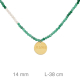 PULSERA PLATA B.ORO+e MAMA PIEDRA VERDES BLANCAS